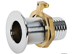 Scarico filo ottone cromato 3/4" x 24 mm